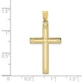 thumbnail image 3 of 14k Yellow Gold Solid Cross Pendant, 3 of 4