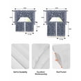 thumbnail image 5 of Navy Blue Floral Boho Swag Curtains for Living Room/Bedroom Windows, Ethnic Tribe Abstract Art Flower Kitchen Curtains and Valances Set 36 Inch Length, Light Filtering Swags Valance Curtain Panels, 5 of 5