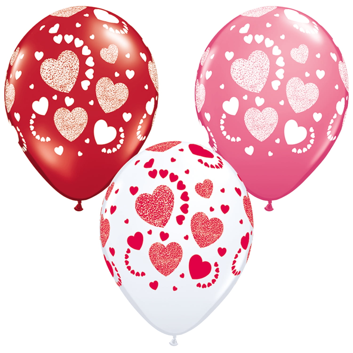 11" Heart Latex Balloons Qualatex Helium Quality Wedding Party Decorations 