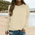 thumbnail image 2 of Bovemsi Sweatshirts for Women Trendy Long Sleeve Crewneck Sweatshirt Loose Fit Pullover Top For Everyday Wear Long Sleeve Clothes Pullover, 2 of 4