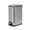 Brushed Stainless Steel, variant on Moorefield Forte Slim Rectangular Step Trash Can, 1.6 Gallon Compact Bathroom Waste Bin with Soft Close Lid and Removable Inner Bucket, Matte Black