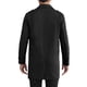 thumbnail image 3 of Abrigo Trench Chic Inspire para hombres, con solapa de muesca, doble botonadura, cortavientos, abrigo largo, talla XS, color negro, 3 of 5