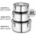 Food Storage Containers Premium 304 Grade Stainless Steel Original Leak