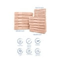 thumbnail image 4 of Hencely 18-Piece Turkish Cotton Towel Set – 6 Bath Towels, 6 Hand Towels & 6 Washcloths – Soft, Absorbent, Quick Dry – Peach, 4 of 7