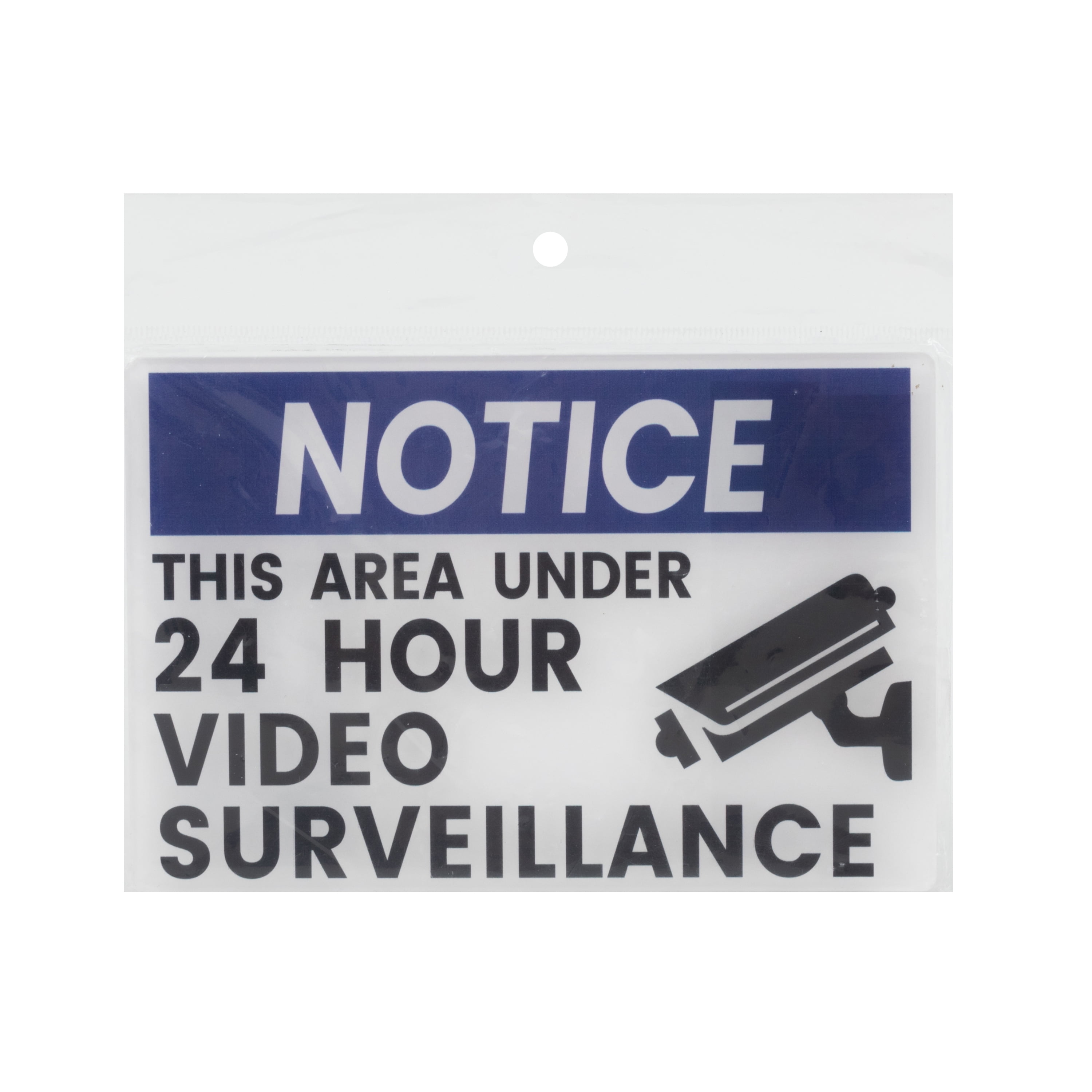(2 pack) Pen+Gear 24-Hour Video Surveillance Sign, 4 × 6 Inches, White, Weather-Resistant