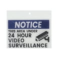 thumbnail image 2 of Pen+Gear 24-Hour Video Surveillance Sign, 4 × 6 Inches, White, Weather-Resistant, 2 of 6