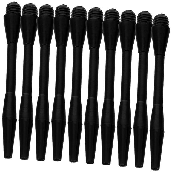 UPKOCH 50Pcs Outdoor Nylon Dart Shafts with Threaded Shaft Stem Black