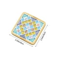 thumbnail image 3 of Mosaic Tile Craft Kit - Wooden Coaster, Making Supplies Mixed Color Mosaic Craft Pack 6ml Perfect for Creative Handmade Gifts, Home Decor, DIY Projects, 3.54*3.54in, D, 3 of 6