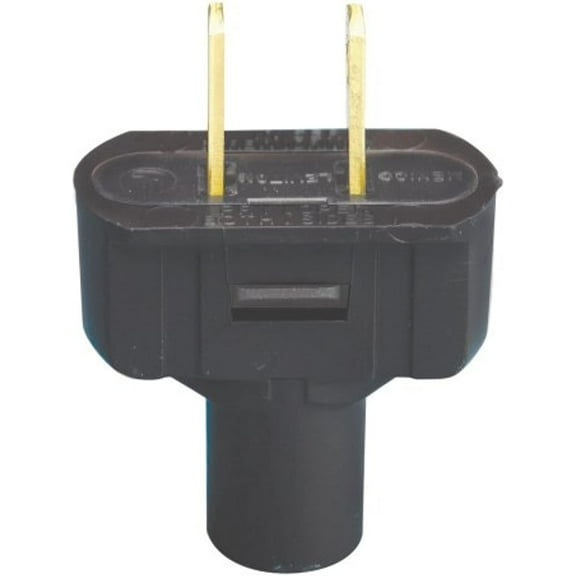 Leviton Residential Vinyl Straight Blade Plug 1-15P 18-14 AWG 2 Pole 2 Wire