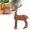 D, variant on SMKE Simulation Christmas Reindeer Figurine Xmas Elk Deer Doll New Year Home Decor A