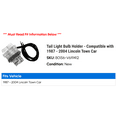 thumbnail image 2 of Tail Light Bulb Holder - Compatible with 1987 - 2004 Lincoln Town Car 1988 1989 1990 1991 1992 1993 1994 1995 1996 1997 1998 1999 2000 2001 2002 2003, 2 of 2