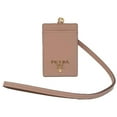 thumbnail image 2 of Prada Vitello Move Beige Leather Logo Plaque Lanyard Cardholder Wallet, 2 of 9