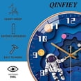 thumbnail image 2 of Reloj de pared silencioso para niños con astronauta de 12 ", reloj de pared redondo silencioso para niños (estilo 2), 2 of 4