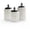 White, variant on American Atelier, Round, White Antique Ceramic Kitchen Canister Set of 3, 60.5oz, 74.5oz, 84.5oz
