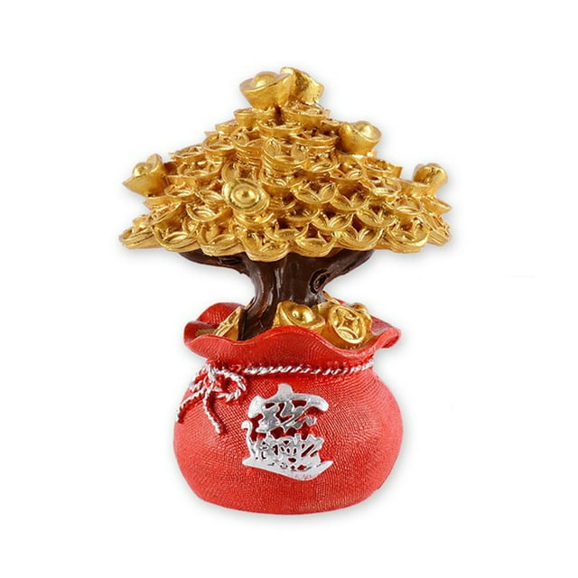 (Money Tree-Silver) Car Home Living Room Study Creative Festive Lucky Handicraft Ornament