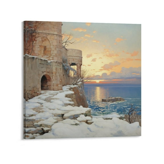 Oil Painting Wall Art Decor Kaoru Yamada Canvas Wall Art Gifts Canvas Painting Poster Wall Art Decorative Picture Prints Modern Decor 12x12inch(30x30cm)