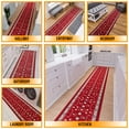 thumbnail image 2 of Ottomanson Kitchen Rug Set 2-Piece, Washable Non-Slip Mats for Kitchen, 24" x 31" + 31" x 60", Mahal Red, 2 of 5