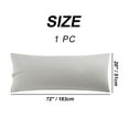 thumbnail image 6 of PiccoCasa 1Pc Silky-Soft 1800 Microfiber Long Body Pillowcase, Jumbo Light Gray 20"x72", 6 of 7