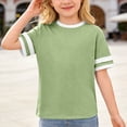 thumbnail image 3 of Gzbliryd Boys Graphic T Shirts Letter Print T Shirt Top Cute Summer Tops for Boys Girls Summer Tops Summer Clothes for Teens (Green,3-4 Years), 3 of 4