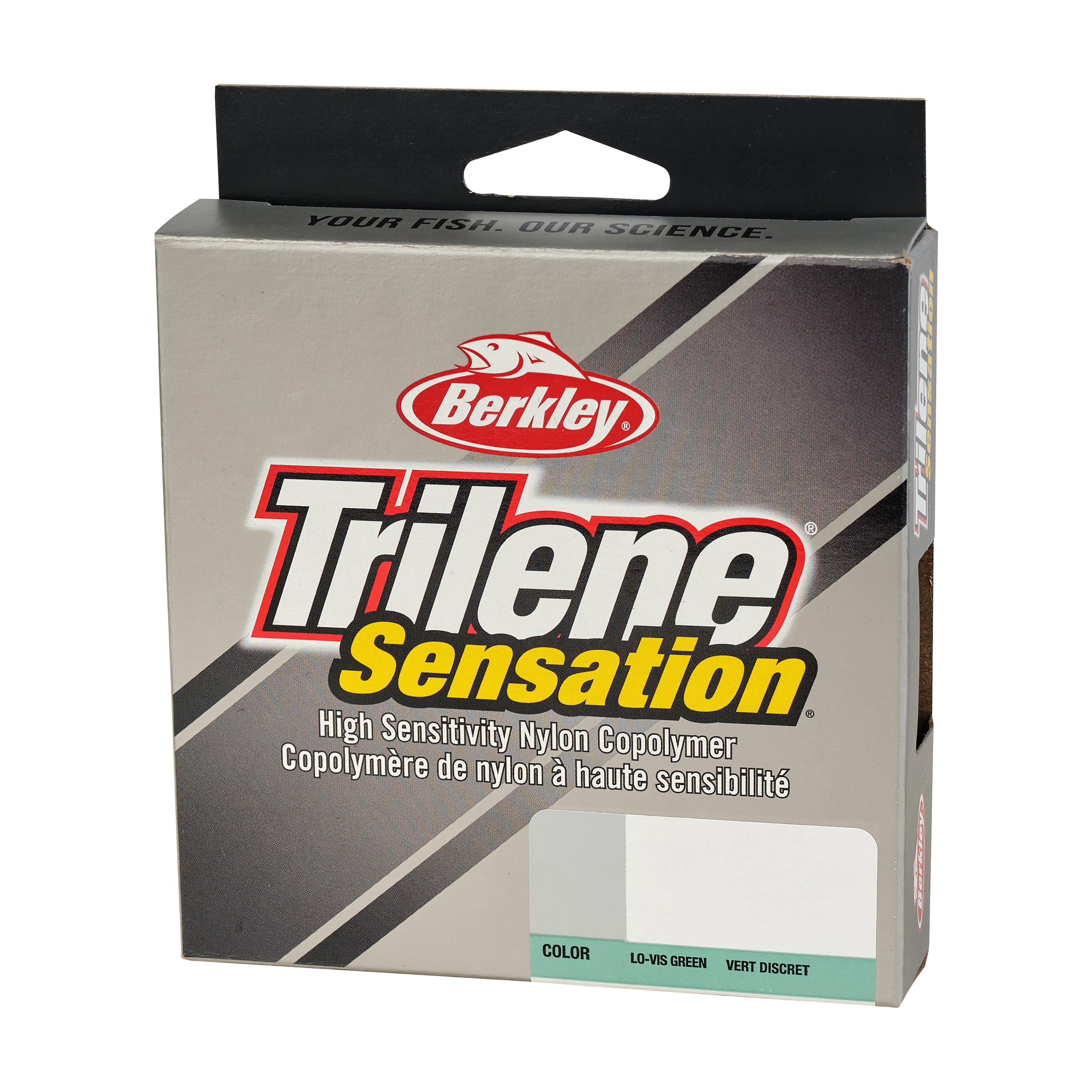 Berkley Trilene® Sensation® Monofilament Fishing Line, Low-Vis Green, 6 lb Test Strength, 330 yd