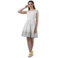 thumbnail image 2 of Moomaya Womens Vintage Style Lace Dress Solid Women Casual Summer Mini Dress, 2 of 5