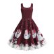 thumbnail image 1 of Santa Claus de Navidad del copo de nieve más el vestido Tamaño Rosegal vestidos vintage tallas grandes, 1 of 2