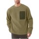 thumbnail image 2 of pstuiky hombres de manga larga, Sudadera con cuello redondo, manga larga, color liso, para hombre, cómoda y cálida para el hogar salir tops xl, 2 of 5