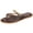 Coffee, variant on Berness Women’s Thong Sandals – Flat Slip-On Flip Flops with Gold Accent Strap, Casual Summer Comfort Sandals KARA Gold 10