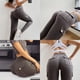 thumbnail image 5 of Qarigey Pantalones cortos de Yoga ajustados de cintura alta, pantalones de Fitness, mallas deportivas de entrenamiento a la cadera, ropa de Prendas para la parte inferior del cuerpo Gris oscuro SG, 5 of 6