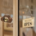 thumbnail image 7 of 1 Set Shopkeepers Bell, Wood Door Chime Hanging Door Bell Self-adhesive Hanging Jingle Bells for Door Opening Business When Entering Refrigerator Car, Brown, Clouds, 7 of 7