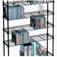 thumbnail image 2 of Atlantic 49" Maxsteel 8-Tier Heavy Gauge Steel Multimedia Storage Shelf (440 CDs, 228 DVDs, 265 BluRay/ Games) 3020, Black, 2 of 4