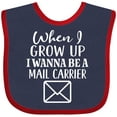 thumbnail image 3 of Inktastic Mail Carrier Future Postal Worker Boys or Girls Baby Bib, 3 of 4