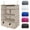 Beige, variant on Portable Hanging Travel Organizer, 3 Shelves, Black