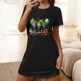 thumbnail image 3 of Mardi Gras Sleep Shirts for Women Funny Carnival Graphic Print Short Sleeve Night Shirts Nightgown Soft Nightdress, 3 of 5