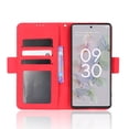 thumbnail image 3 of Case for Google Pixel 6A Cover Adjustable Detachable Card Holder Magnetic closure Leather Wallet Case - Red, 3 of 5