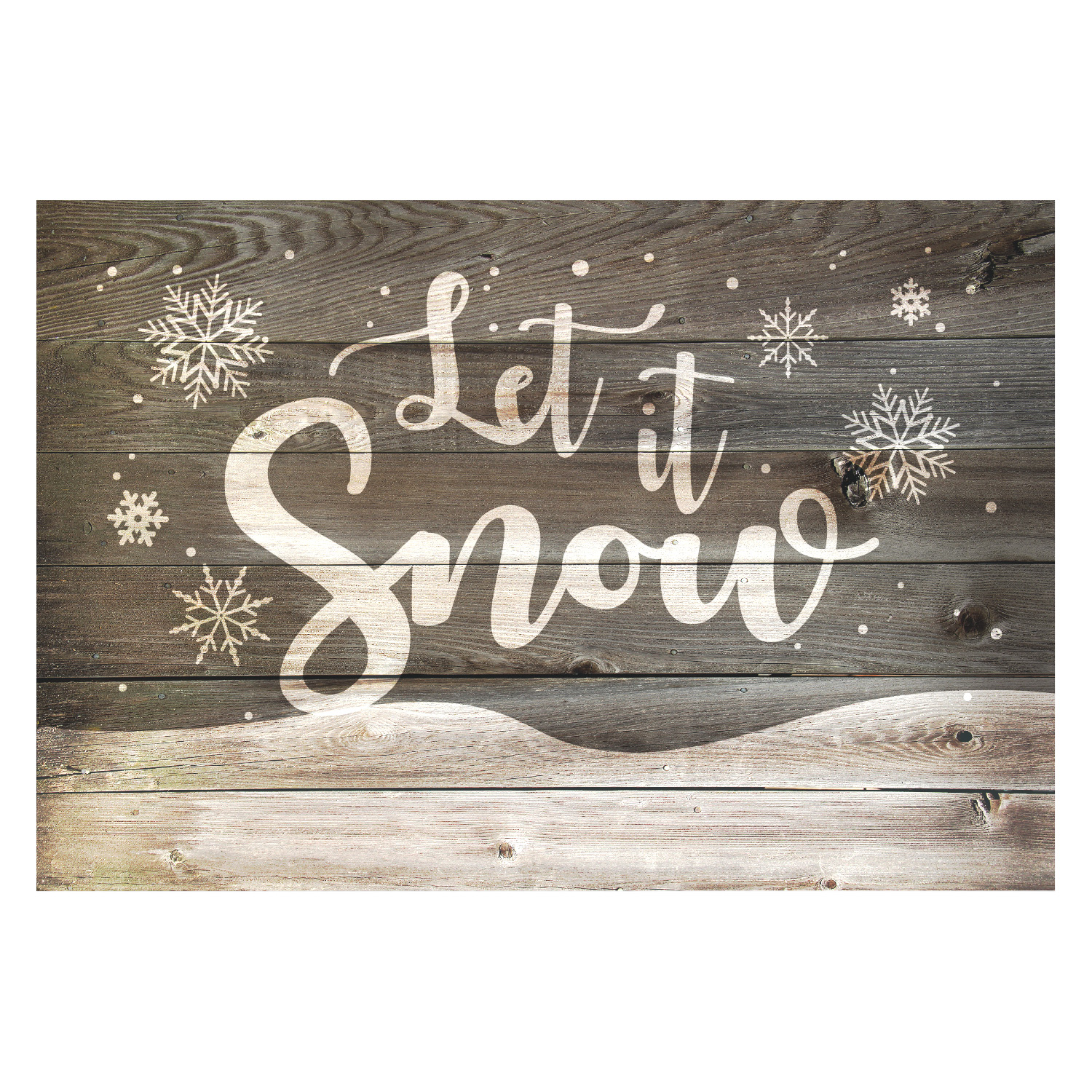 Let It Snow Personalized Doormat