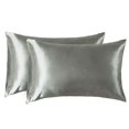 thumbnail image 2 of Juego de funda de almohada de 2 piezas, cierre de funda de almohada de poliéster (50x75 cm, negro), 2 of 5