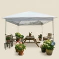 thumbnail image 2 of Heavy Duty Pop Up Canopy Tent with Steel Frame, Waterproof Adjustable Height Gazebo for Commercial Events & Parties, 2 of 7