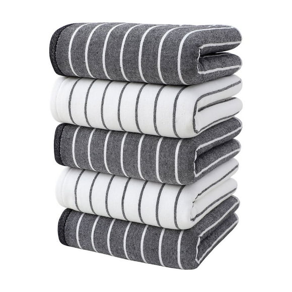 Yhmxh Decoración del baño Juego de cinco toallas absorbentes de agua, suaves y cómodas para el hogar. Organizadores y almacenamiento de baño Accesorios de baño