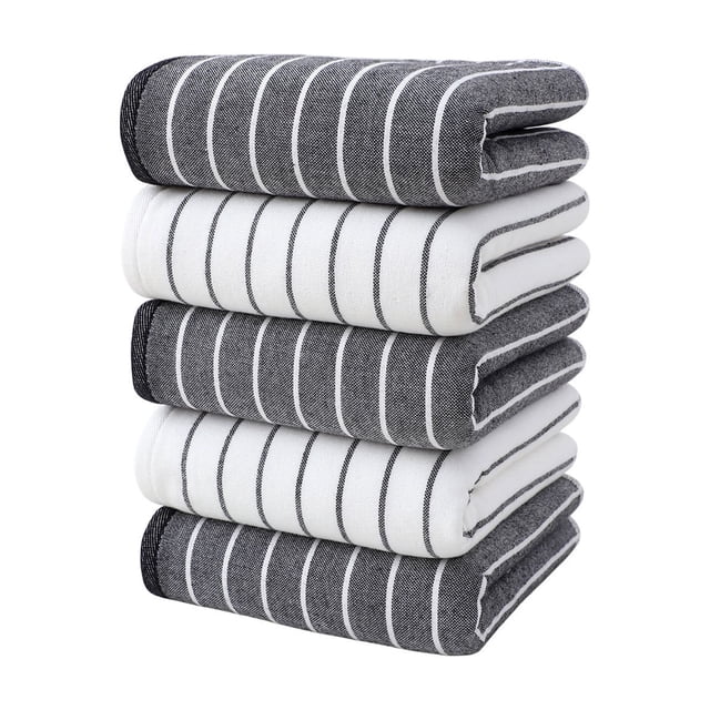 Yhmxh Decoración del baño Juego de cinco toallas absorbentes de agua, suaves y cómodas para el hogar. Organizadores y almacenamiento de baño Accesorios de baño