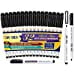 thumbnail image 3 of June Gold 32 Black Dry Erase Whiteboard Markers, Fine / Bullet Tip, Slim Barrel, Low Odor & Vivid Lines, 3 of 10