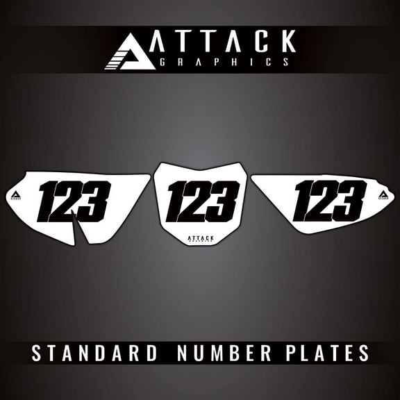 Attack Graphics Number Plate Backgrounds for Honda CRF50F 2024