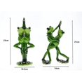thumbnail image 4 of Pareja de ranas Estatuas Figuras de rana Escultura Artesanía de resina Colección de animales Adorno Gloria Figuras de rana, 4 of 4