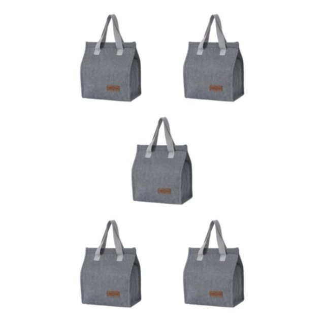 Baohd Nourriture avec des Matériaux de Sécurité Polyvalent Déjeuner Compagnon Multi-Usage Gris 5Set