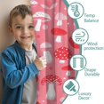 thumbnail image 3 of Blackout Kids Curtains,Red Mushroom Pattern Pink Pattern Childrens Insulated Curtains Set Of 2,Bedroom Essentials,Toddler Room Decor 42"x54", 3 of 5