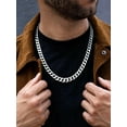 thumbnail image 4 of ChainsProMax Cool Necklaces for Men 22inch Chain Link Necklace Stainless Steel Necklace for Men, 4 of 8