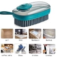 thumbnail image 4 of Cepillo para fregar con dispensador de jabón, buen limpiador para fregar platos, fregaderos, sartenes, ollas, lavado y limpieza, baño, cocina, ropa suave y cepillo para fregar zapatos Vhermosa CPB-CJZ816-3, 4 of 5