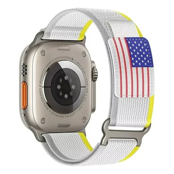 Correa Extensible De Nylon Sport Unisex S / M / L 38 / 40 / 41 mm Para Apple Watch Ultra Compatible Con Serie 8 / 7 / 6 / 5 / 4 / 3 / 2 / 1 / SE