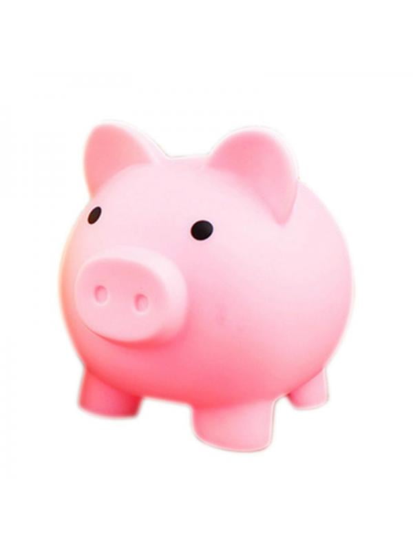 Piggy Bank Saving Coins Money Box Cash Fund Gift Plastic Pig Children Kids Toy 