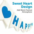 thumbnail image 2 of Happy Fathers Day Decorations Banner- 3-Layer Felt Father's Decor Sign Banner Backdrop, Blue and White Party for Dad Supplies, Home, Mantle, 2 of 3